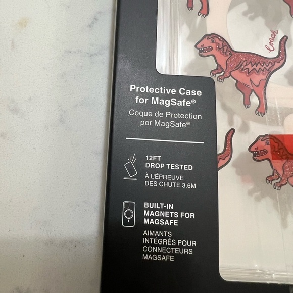 Coach Red Dinosaur Pattern Phone Case - Picture 8 of 10